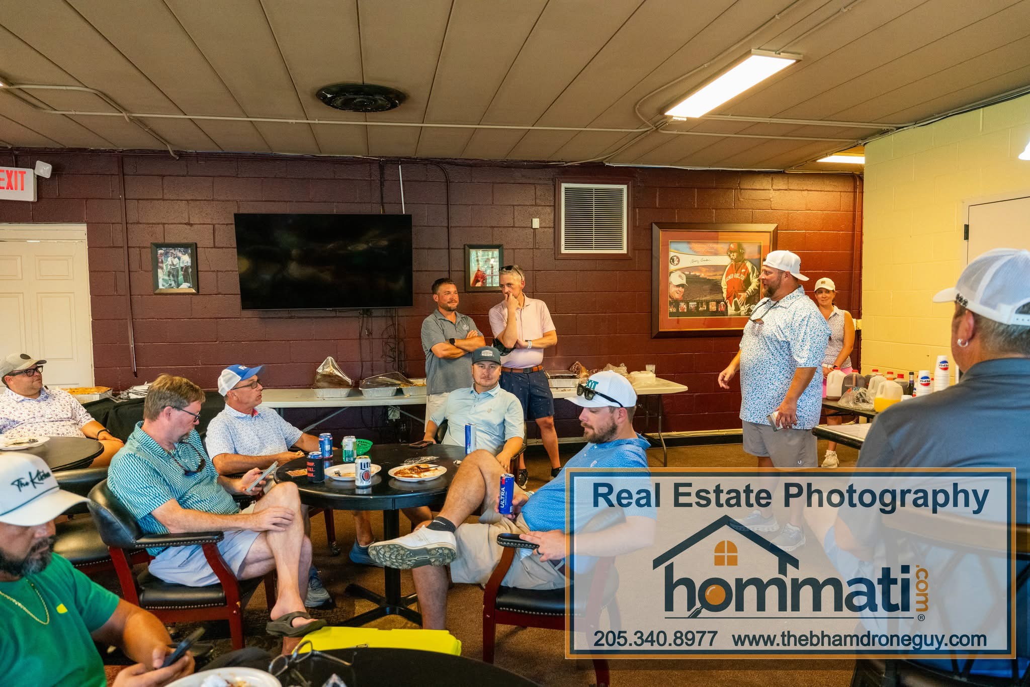 Gathered at the clubhouse